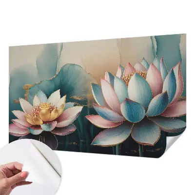 Papier peint photographique sur tissu non tissé Lotus de l'harmonie