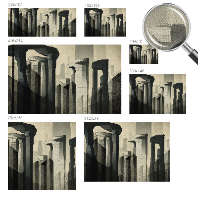 Papier peint adhésif Surová architektúra