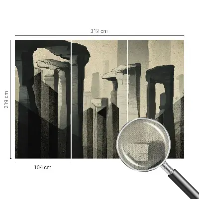 Papier peint intissé architecture brute