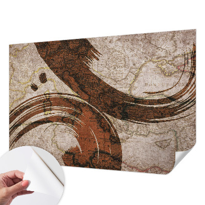 Papier peint panoramique adhésif Umelecká mapa