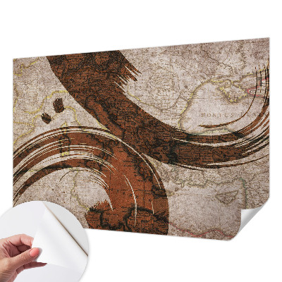 Papier peint panoramique adhésif Umelecká mapa