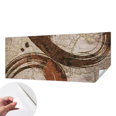 Papier peint photo grand format pour le mur Carte artistique