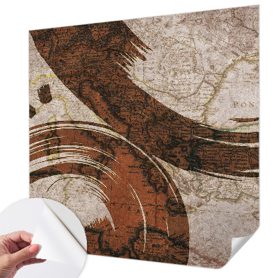 Papier peint panoramique adhésif Umelecká mapa