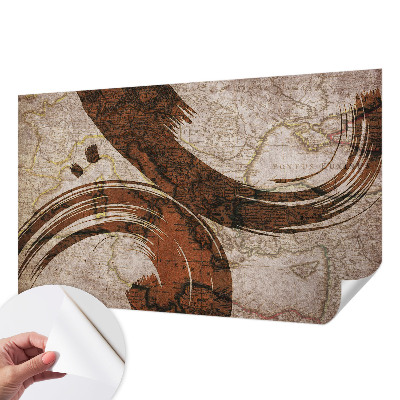 Papier peint panoramique adhésif Umelecká mapa