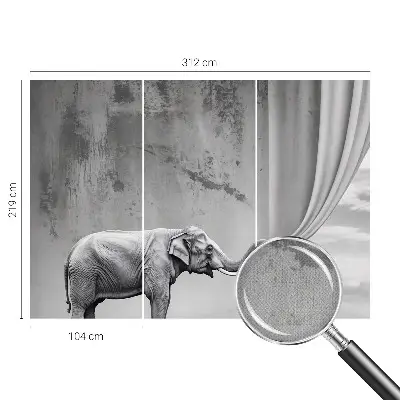 Papier peint intissé imprimé Éléphant surréaliste