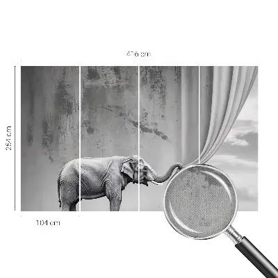 Papier peint intissé imprimé Éléphant surréaliste