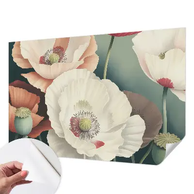 Papier peint photo imprimé sur tissu non tissé beauté florale