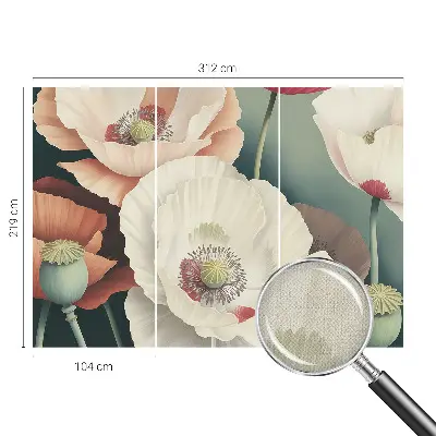 Papier peint photo imprimé sur tissu non tissé beauté florale