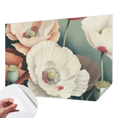 Papier peint photo imprimé sur tissu non tissé beauté florale