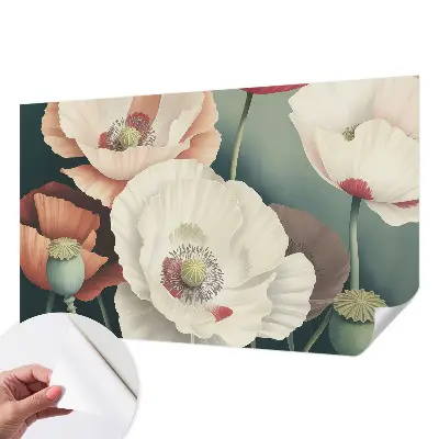Papier peint photo imprimé sur tissu non tissé beauté florale