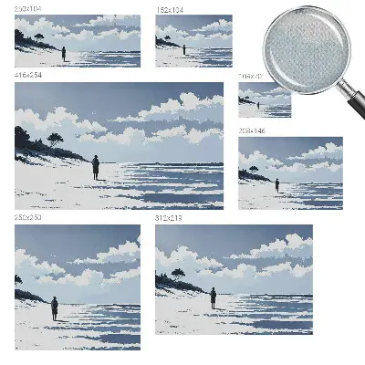 Papier peint photographique sur tissu non tissé Silence sur la plage