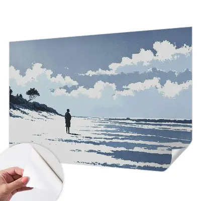 Papier peint photographique sur tissu non tissé Silence sur la plage