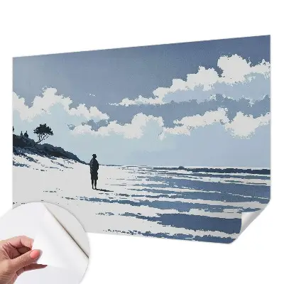 Papier peint photographique sur tissu non tissé Silence sur la plage