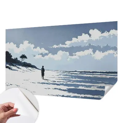 Papier peint photographique sur tissu non tissé Silence sur la plage