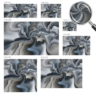 Papier peint photo sur tissu non tissé nuages ​​tourbillonnants