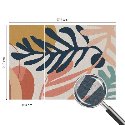 Papier peint intissé Motifs feuillus