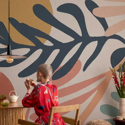 Papier peint intissé Motifs feuillus