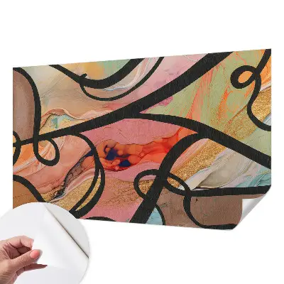 Papier peint photographique sur tissu non tissé Mouvement coloré