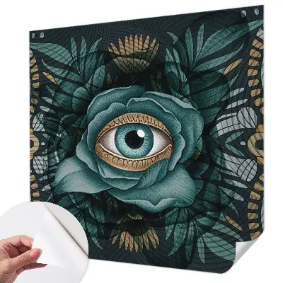 Papier peint photographique sur tissu non tissé Œil de fleur