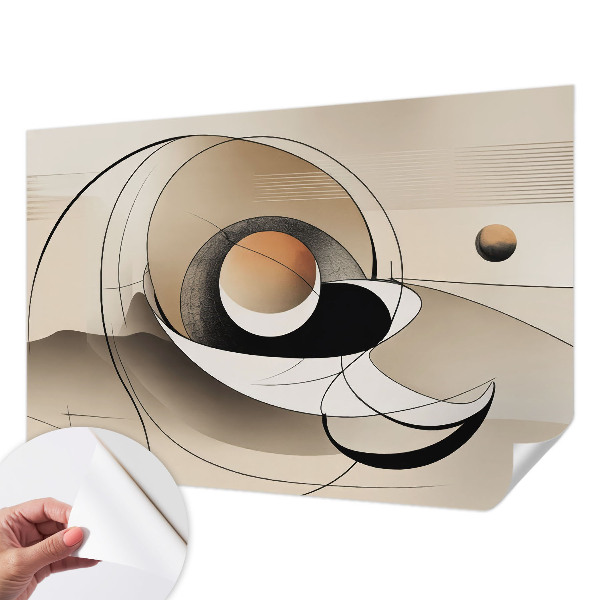 Papier peint chambre adulte cocooning Harmonická abstrakcia