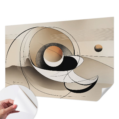Papier peint chambre adulte cocooning Harmonická abstrakcia