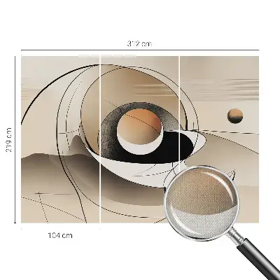 Papier peint photographique intissé Abstraction harmonieuse