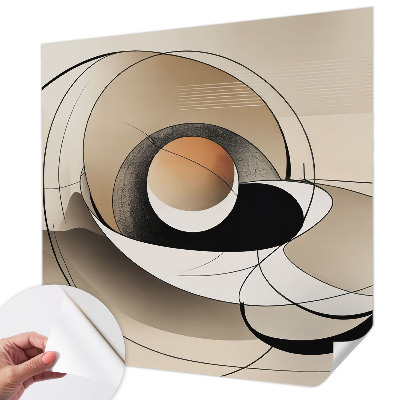 Papier peint chambre adulte cocooning Harmonická abstrakcia