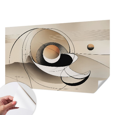 Papier peint chambre adulte cocooning Harmonická abstrakcia