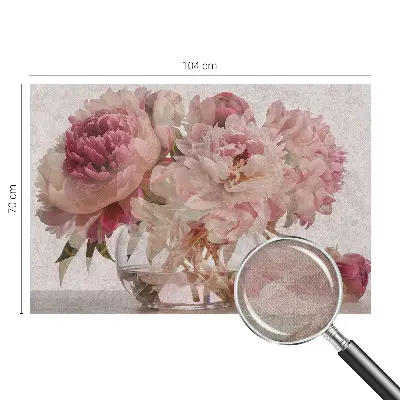 Papier peint intissé imprimé Charme de pivoine