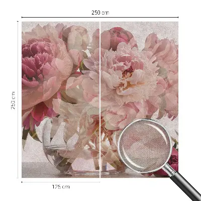 Papier peint intissé imprimé Charme de pivoine