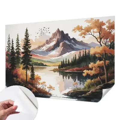 Papier peint photographique intissé Automne en montagne