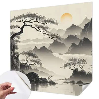 Papier peint photo imprimé sur tissu non tissé Paysage oriental