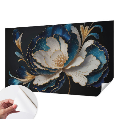 Déco papier peint salon Kvetinový vzor