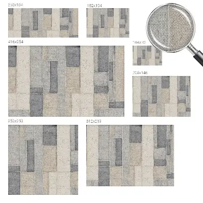 Papier peint intissé Mosaïque géométrique