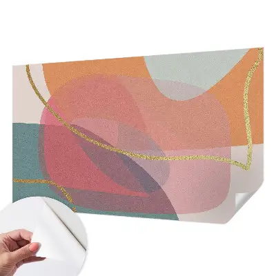 Papier peint photo grand format pour le mur formes colorées