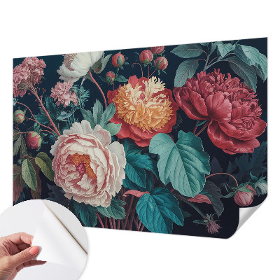 Papier peint chambre adulte cocooning Farebné kvety