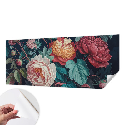Papier peint chambre adulte cocooning Farebné kvety