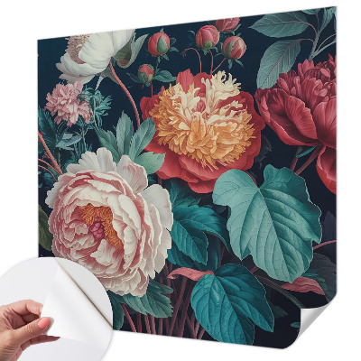 Papier peint chambre adulte cocooning Farebné kvety
