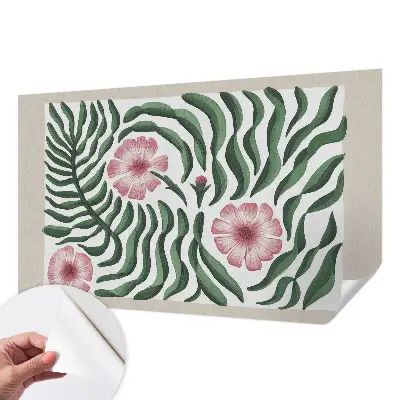 Papier peint photo sur tissu non tissé Fleurs feuilles