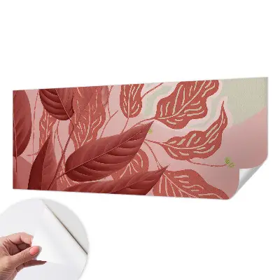 Papier peint photo imprimé sur tissu non tissé feuilles biologiques