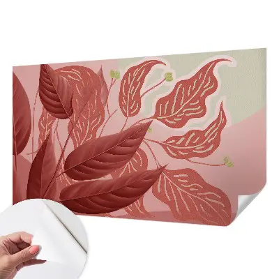 Papier peint photo imprimé sur tissu non tissé feuilles biologiques