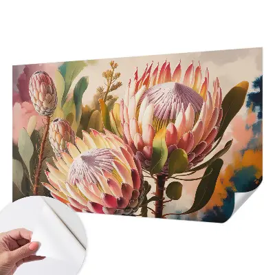 Papier peint photographique sur tissu non tissé Fleurs de protéa