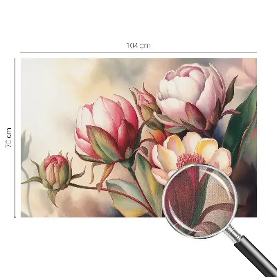 Papier peint intissé imprimé Un bouquet de fleurs