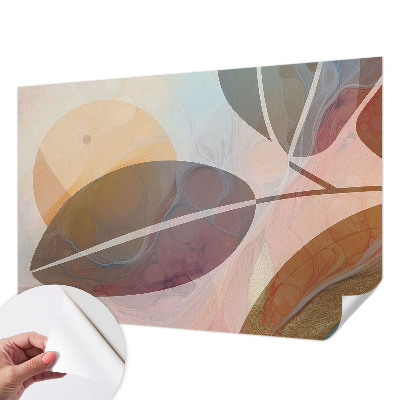 Papier peint tête de lit chambre adulte Harmonické listy