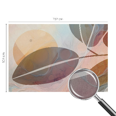 Papier peint tête de lit chambre adulte Harmonické listy