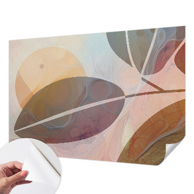 Papier peint tête de lit chambre adulte Harmonické listy