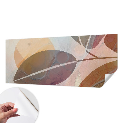 Papier peint tête de lit chambre adulte Harmonické listy