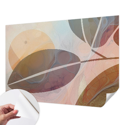Papier peint tête de lit chambre adulte Harmonické listy