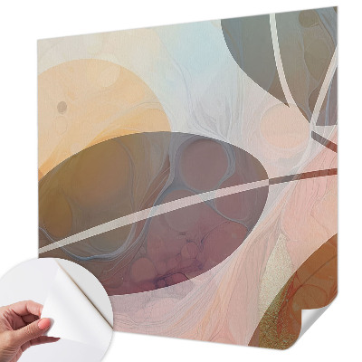 Papier peint tête de lit chambre adulte Harmonické listy