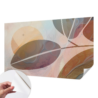 Papier peint tête de lit chambre adulte Harmonické listy